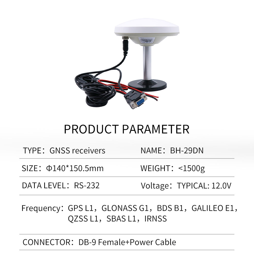Beitian's new GPS mushroom head receiver GNSS Beidou various serial port built-in module antenna BF-29D Beitian's new GPS mushroom head receiver GNSS Beidou various serial port built-in module antenna BF-29D
